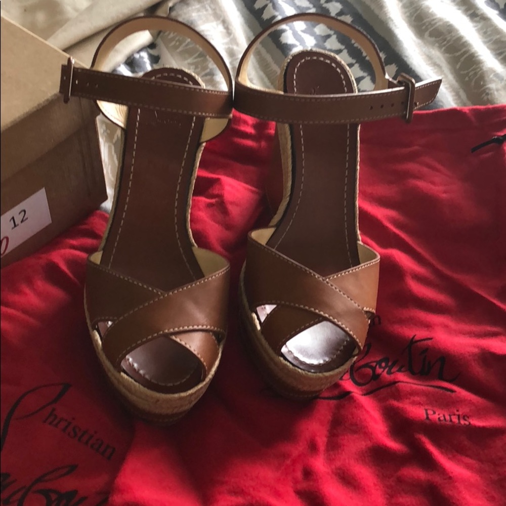Christian Louboutin Almeria wedge sandal size 10